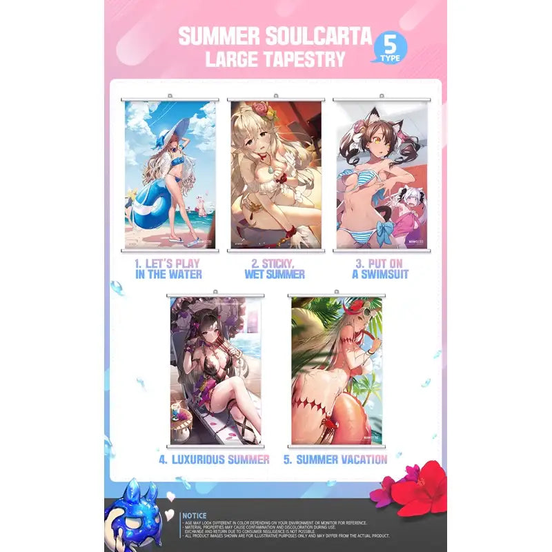 Destiny Child - Summer Special Soulcarta Large Tapestry - Destiny Child - Accessories - Harumio