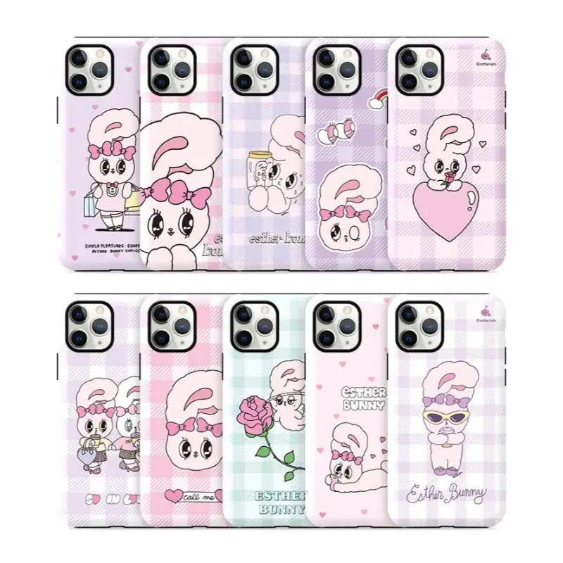 Esther Bunny - Guard Up Phone Case - Pattern Series (iPhone) - Esther Bunny - Phone Cases - Harumio