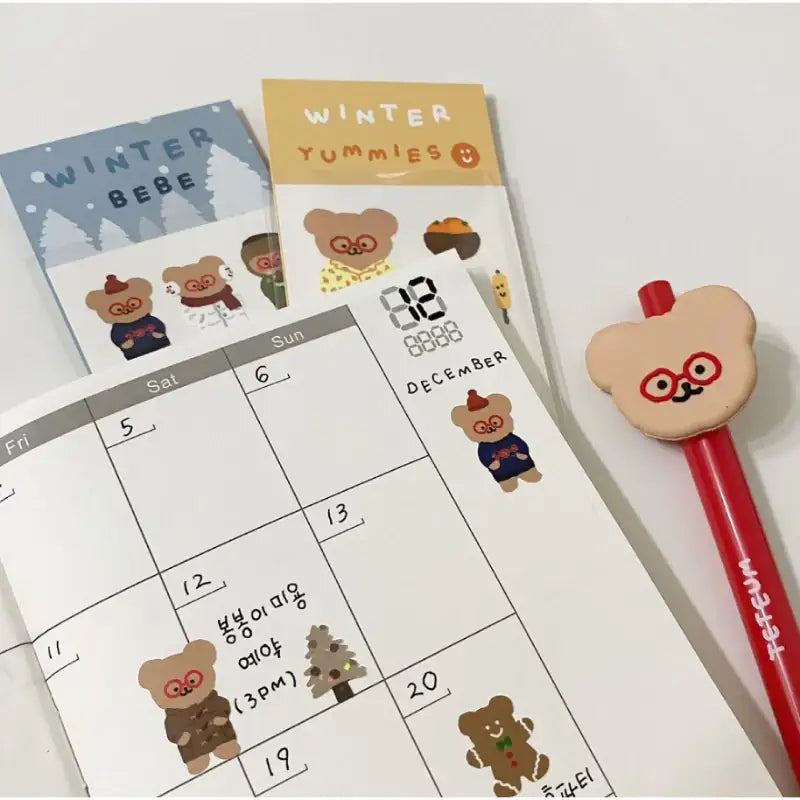 Teteum - Winter Sticker - Teteum - Stationary - Harumio
