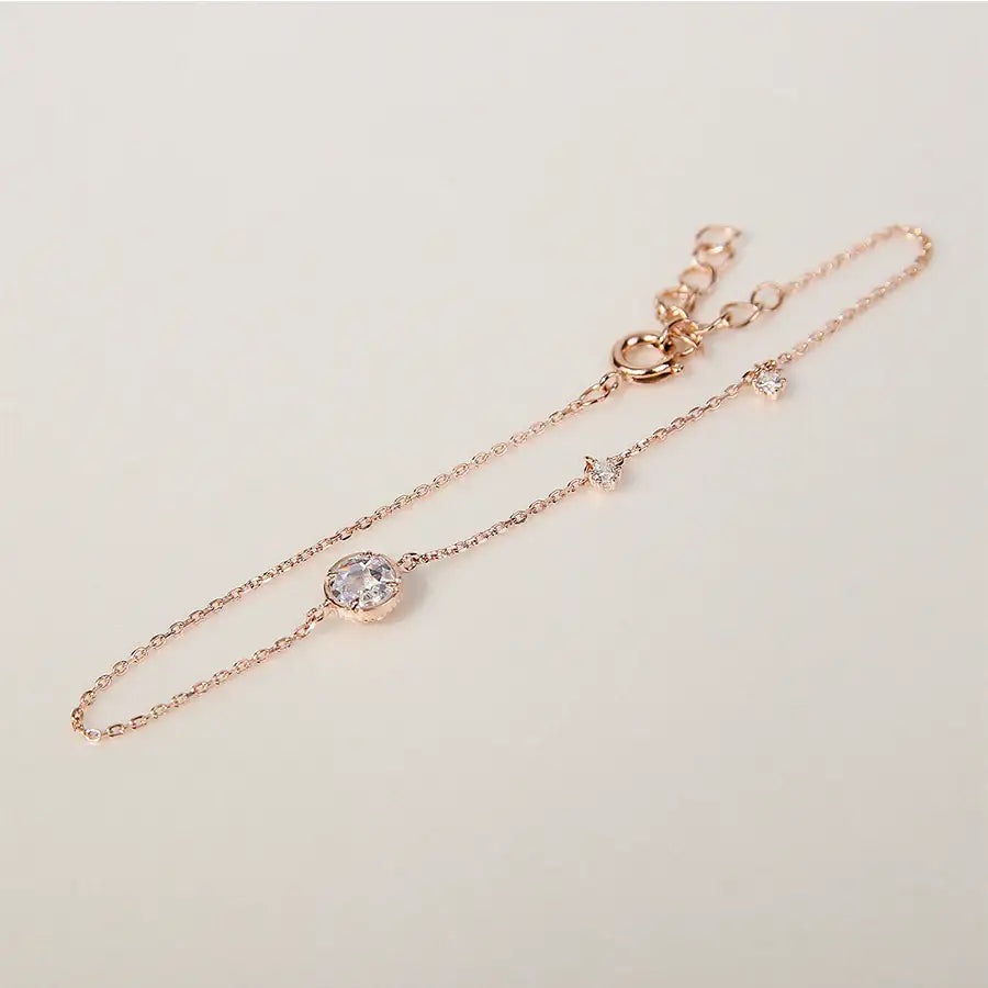 CLUE - Shining Point Cubic Chain Silver Bracelet - CLUE - Accessories - Harumio