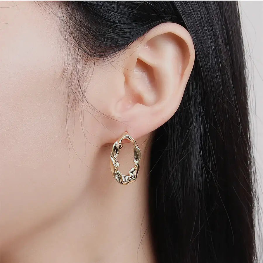 CLUE - Wave Twist Fashion Earrings - CLUE - Jewelry - Harumio