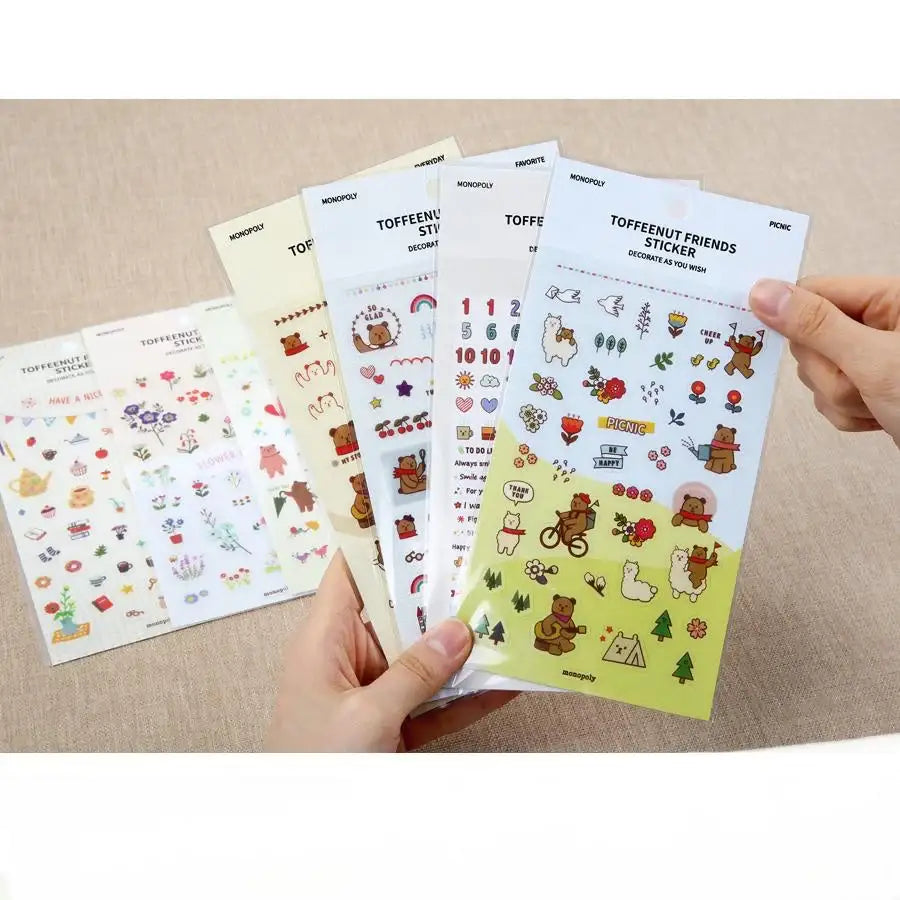Monopoly - Toffeenut Friends Sticker - Monopoly - Decorative Stickers - Harumio