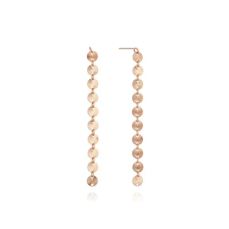CLUE - Pure Coin Drop Silver Earrings - CLUE - Jewelry - Harumio