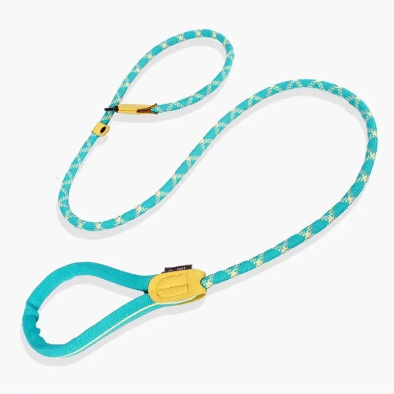 Yog!ssw - Dog P-shaped Cool Mint Lead Leash - Jungle Monster - Pet - Harumio