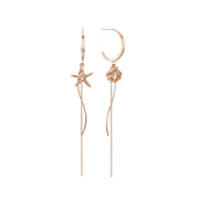 CLUE - Wave Drop Silver Earrings - CLUE - Jewelry - Harumio