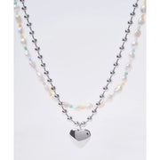 OST - POPTS Collection Pastel Baroque Pearl Earth Heart Necklace - OST - Jewelry - Harumio