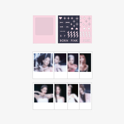 BlackPink - Born Pink - Polaroid Photo + Sticker Set