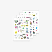 AKMU - ALiEN - Suhyun Tattoo Sticker Set - AKMU - Stickers - Harumio