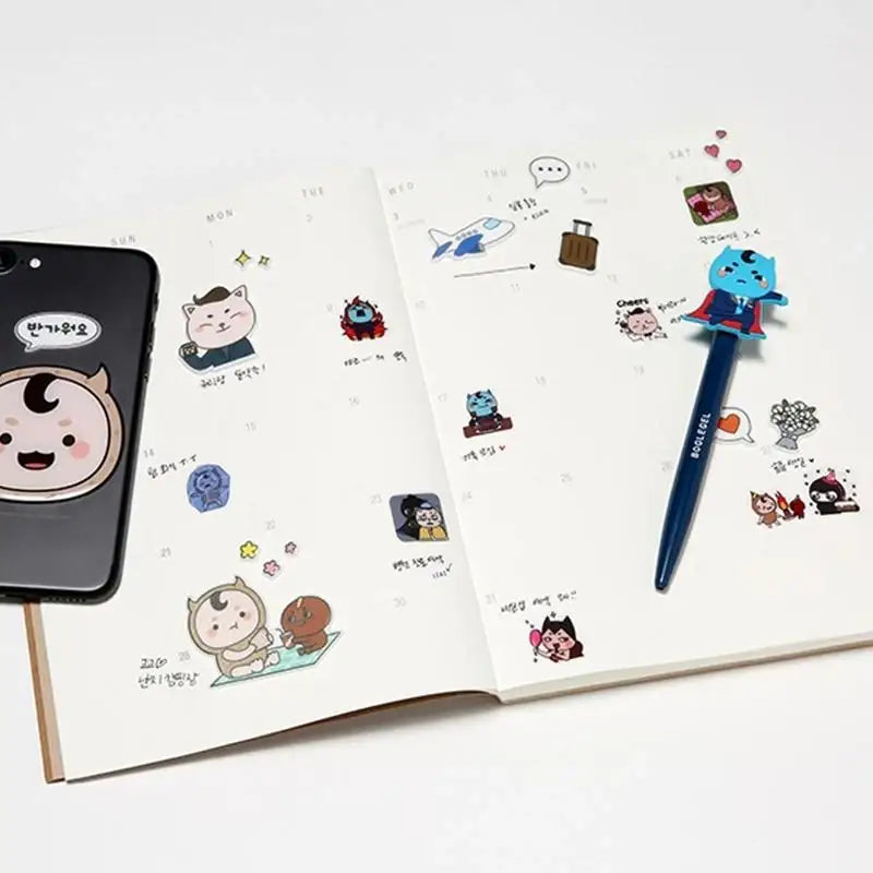 Bogle Family - Embossed Deco Sticker - BONICREW - Stationery - Harumio