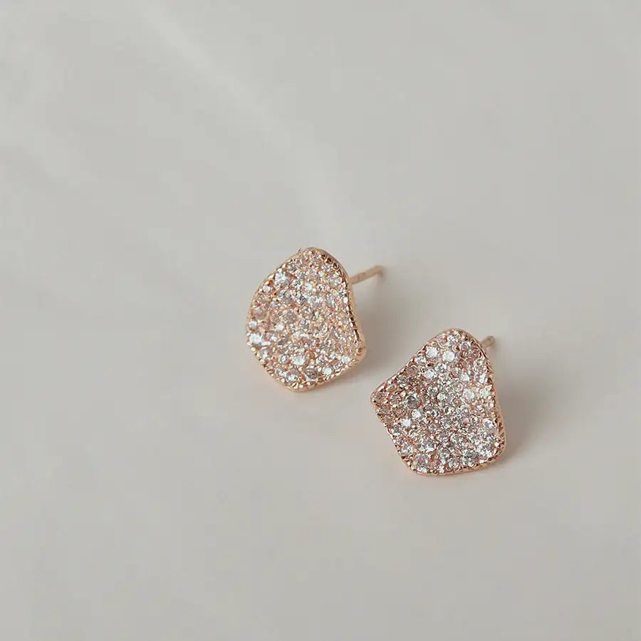 CLUE - Square Cubic Silver Earrings - CLUE - Jewelry - Harumio