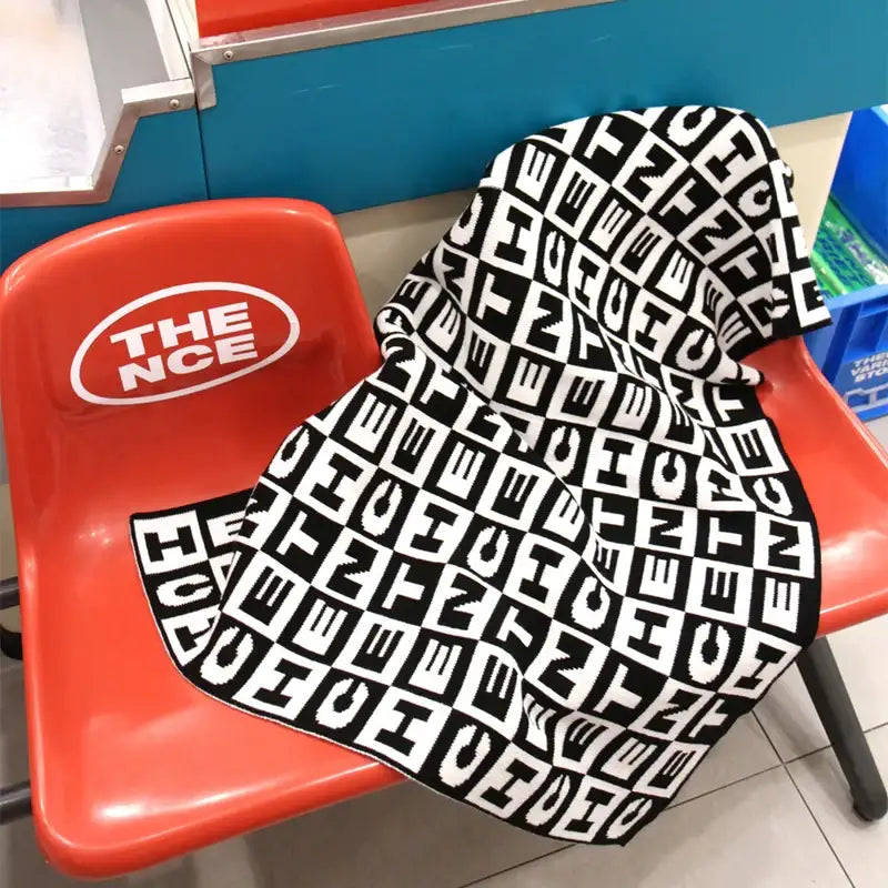THENCE - Knit Blanket CB Logo - THENCE - Blanket - Harumio