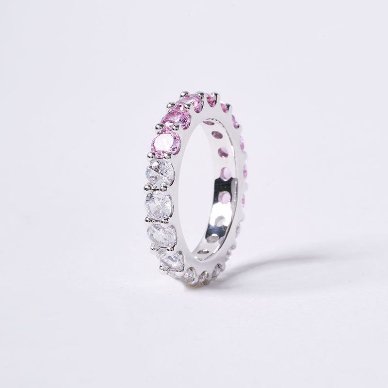 OST - POPTS Collection Pink Half Stone Basic Ring