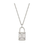 OST - Twinkle Lock Silver Necklace - OST - Jewelry - Harumio