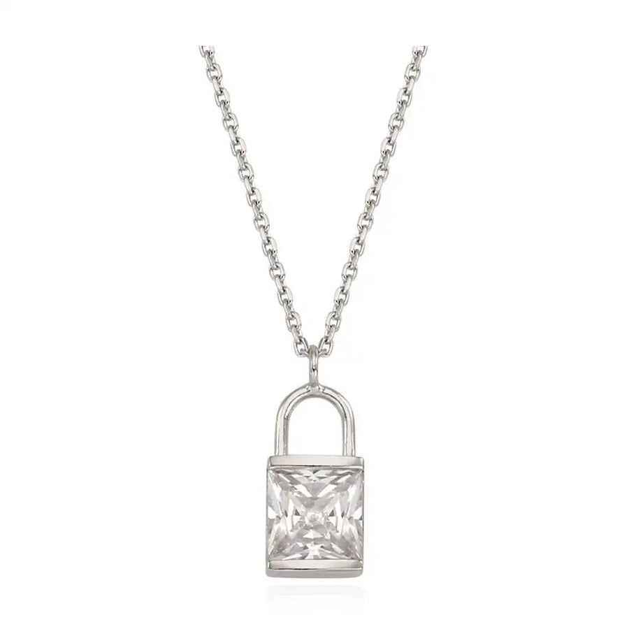 OST - Twinkle Lock Silver Necklace - OST - Jewelry - Harumio