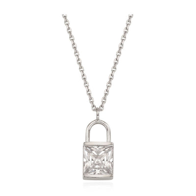 OST - Twinkle Lock Silver Necklace