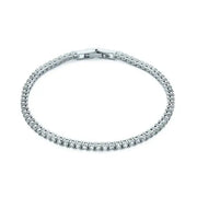 OST - Simulated Diamond Silver Tennis Bracelet (4mm) - OST - Jewelry - Harumio