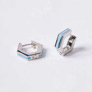OST - POPTS Collection Mint Pentagram Rhodium One-Touch Earring - OST - Jewelry - Harumio