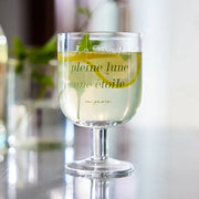 Korean Mine Lettering - Goblet Glass - Modern House - Goblet Glass - Harumio