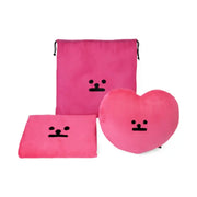 Line Friends - Buwon B.B.Rabbit Cushion & Blanket Set - Line Friends - Blanket Set - Harumio