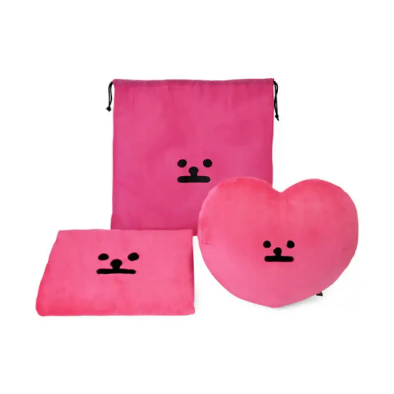 Line Friends - Buwon B.B.Rabbit Cushion & Blanket Set - Line Friends - Blanket Set - Harumio