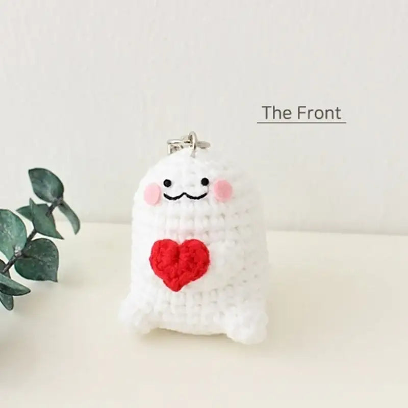 Ikmyeong - Angel Heart Hand-Knitted Personalized Bag Ring - Ikmyeong Shop - Keyrings - Harumio