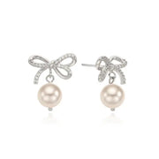 OST - Twisted Ribbon Pearl Earrings - OST - Jewelry - Harumio