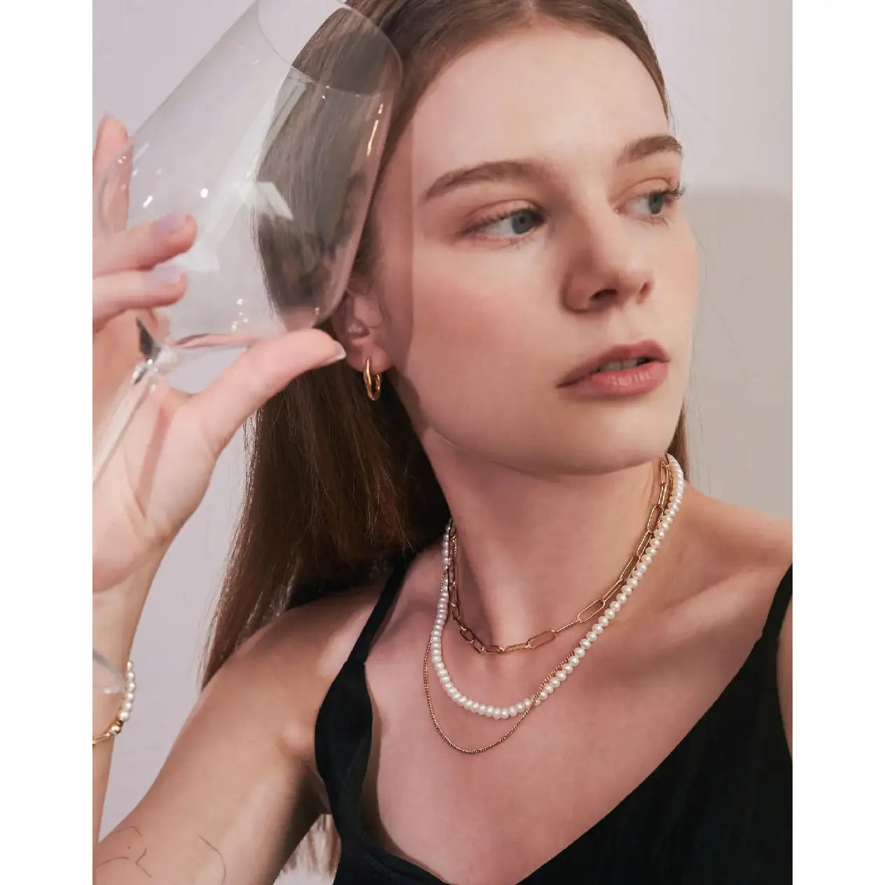 CLUE - C Collection Vintage Multi-Chain Pearl Necklace - CLUE - Jewelry - Harumio