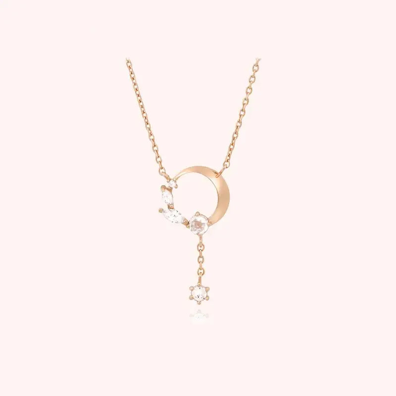 CLUE - Twinkle Drop Silver Necklace - CLUE - Jewelry - Harumio