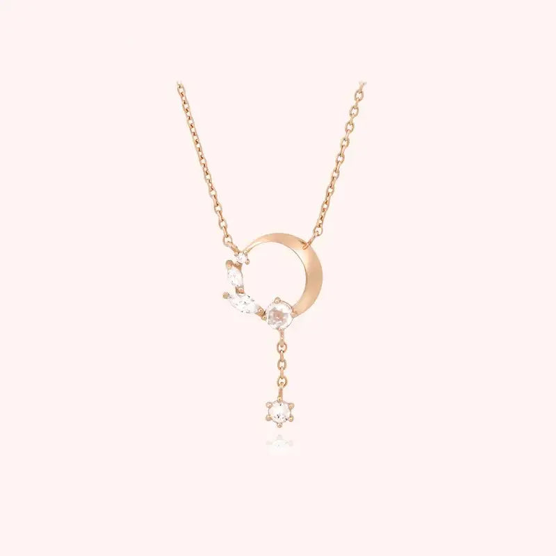 CLUE - Twinkle Drop Silver Necklace