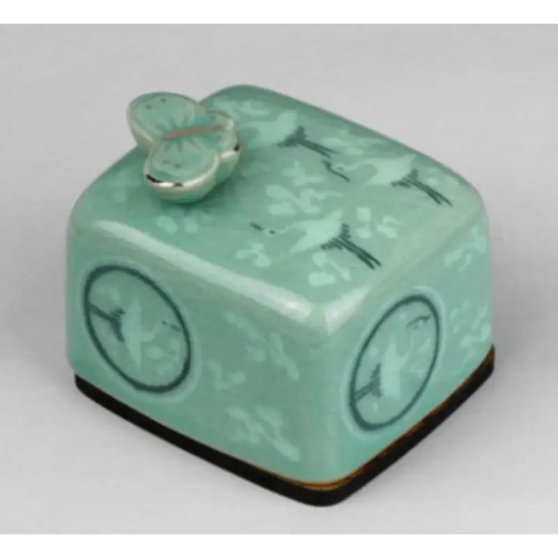 HK Studio - Moony Celadon Musical Paperweight - HK Studio - Music Box - Harumio