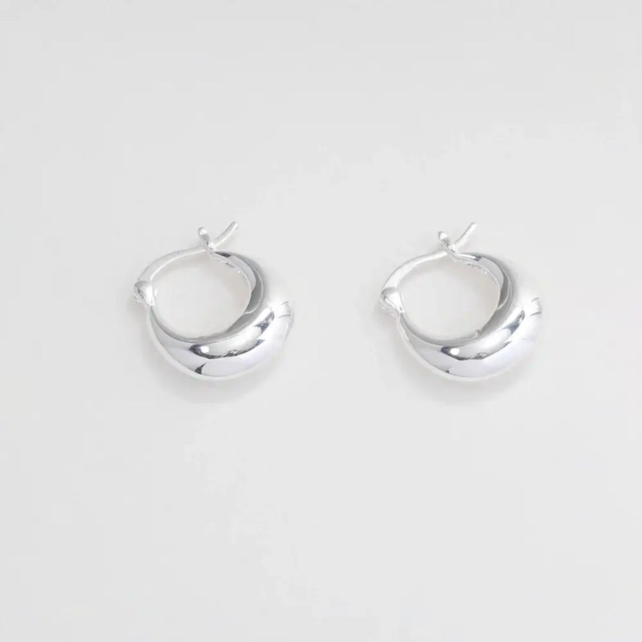 OST - Easy Modern Silver Ring Earrings - OST - Jewelry - Harumio