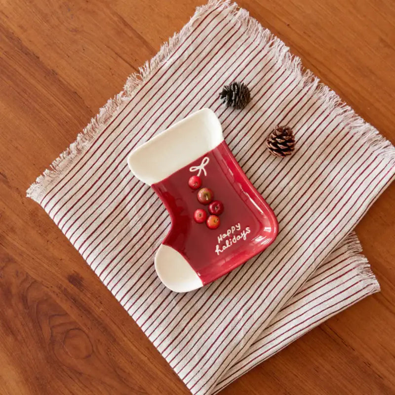 Korean L Happy Holiday - Socks Snack Plate - Modern House - Home & Living - Harumio