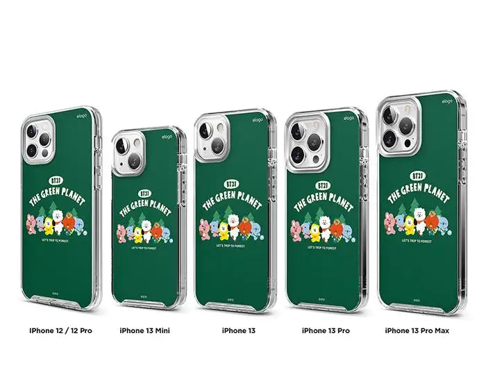 BT21 - Green Planet Camping Elago iPhone Case - LINE FRIENDS - Phone Case - Harumio