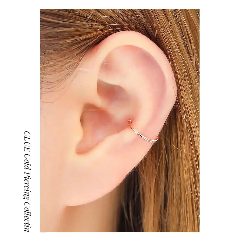 CLUE - 10K/14K Gold Ring Ear Cuff - CLUE - Jewelry - Harumio