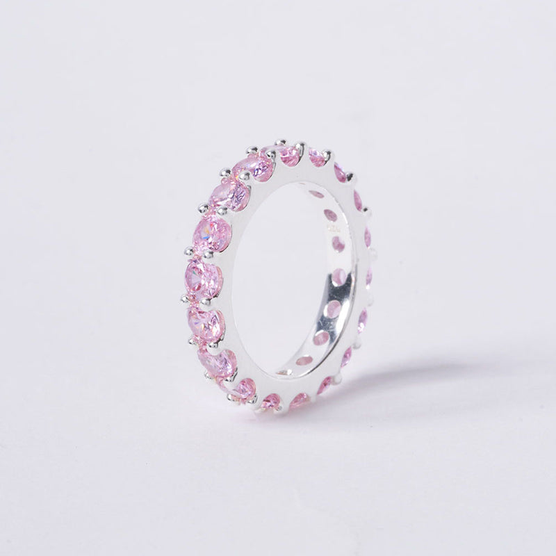 OST - POPTS Collection Eternity Pink Stone Basic Ring