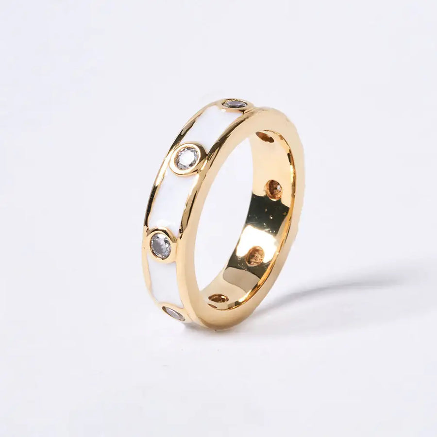 OST - POPTS Collection Modernity White Point Ring - OST - Jewelry - Harumio