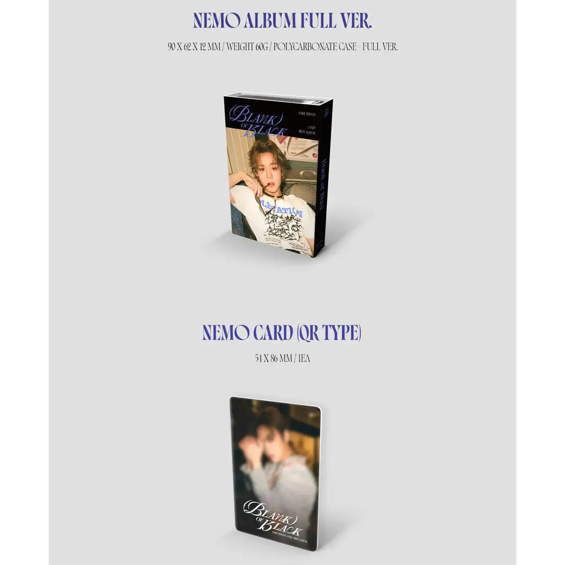 Park Ji-hoon - Blank or Black : 7th Mini Album (Nemo Album Full Version) - Park Ji-hoon - Album - Harumio