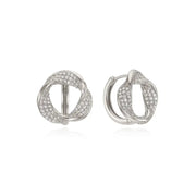 OST - Vermeil Wave Pavé Cubic Earrings - OST - Jewelry - Harumio