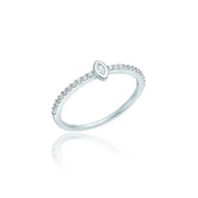 OST - Mini White Stone Ring - OST - Jewelry - Harumio