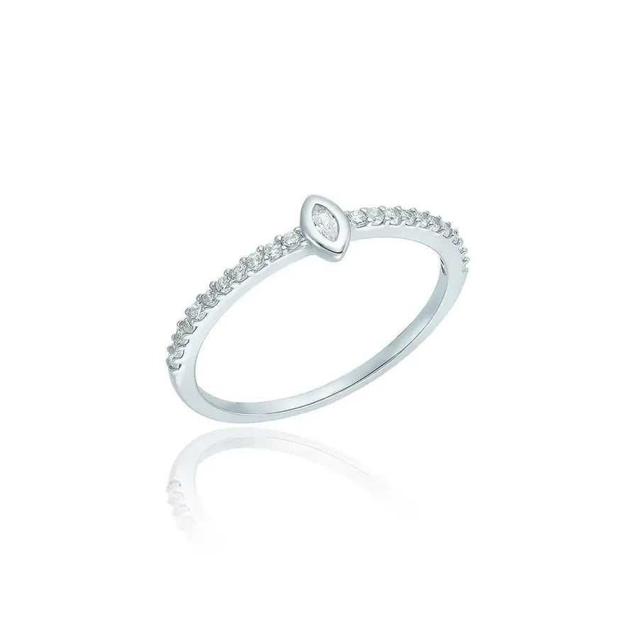 OST - Mini White Stone Ring - OST - Jewelry - Harumio