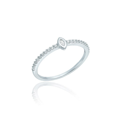 OST - Mini White Stone Ring