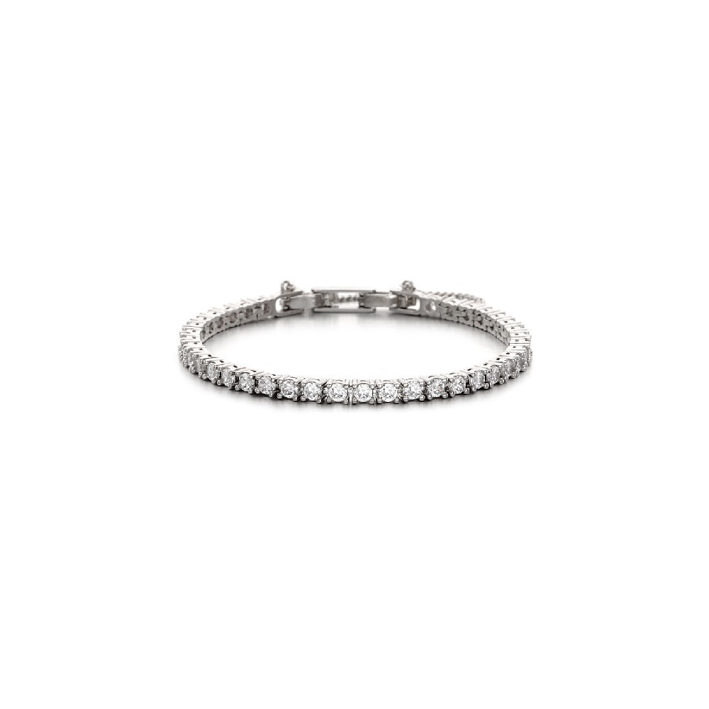 CLUE - Carat Collection Sparkle Diamond Tennis Silver Bracelet