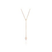 CLUE - Triangular Cubic Silver Necklace - CLUE - Jewelry - Harumio