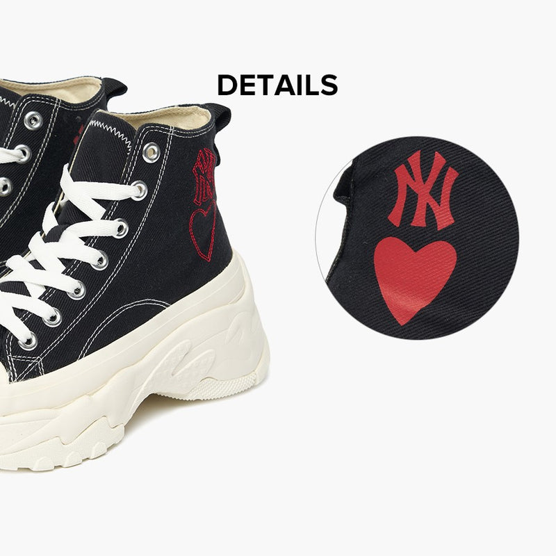 MLB - Chunky High Heart NY Sneakers (Black)