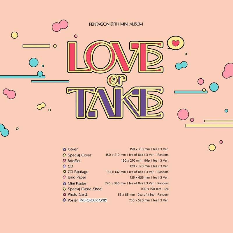 Pentagon - 11th Mini Album - LOVE or TAKE