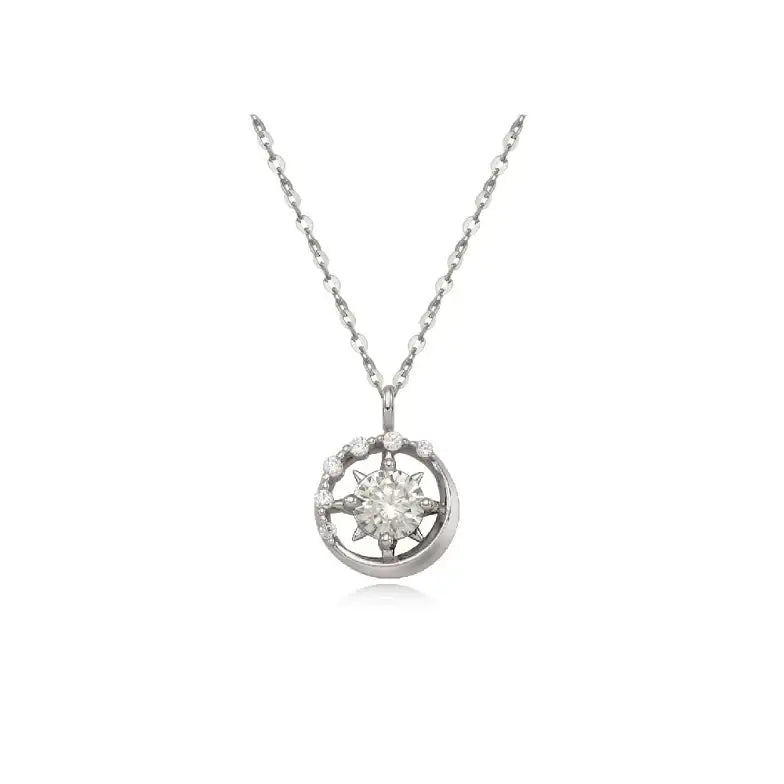 CLUE - New Moon Diamond Necklace - CLUE - Jewelry - Harumio
