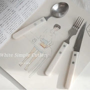 Like A Cafe - White Simple Cutlery - Like A Cafe - Home & Living - Harumio