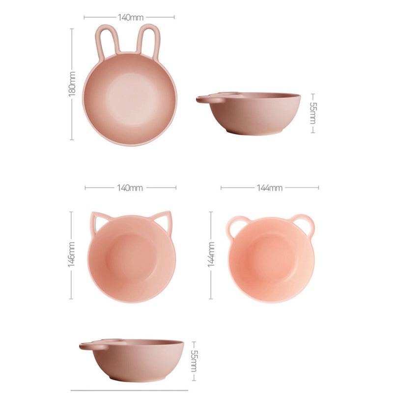 Nineware - Animal Bowl Series Pink Cereal Bowl & Lid Set