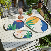 Korean Pharmia Melamine Oval Tray Set - Modern House - Kitchenware - Harumio