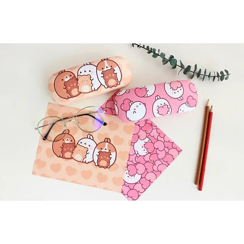 Molang - Cozy Glasses Case Cleaning Set - Molang - Accessories - Harumio
